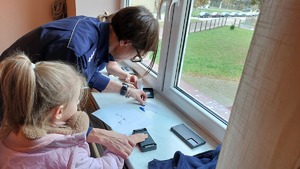 Wizyta dzieci w sanockiej komendzie Policji.