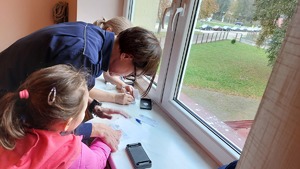 Wizyta dzieci w sanockiej komendzie Policji.