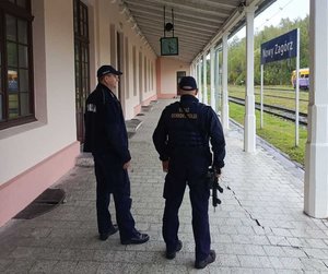 Wspólne działania policjantów ze Strażą Ochrony Kolei mające na celu zapewnienie bezpieczeństwa w obrębie torów oraz stacji kolejowych.