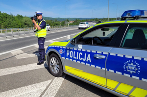 Sanoccy policjanci podczas działań Długi Majowy Weekend.