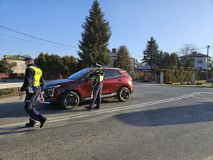 Sanoccy policjanci podczas działań Długi Majowy Weekend.