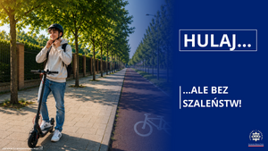 Dzielnicowi zatrzymali 15-latka, który kierował hulajnogą bez kasku oraz uprawnień