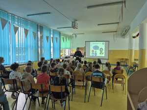 Sanockie policjantki dbają o bezpieczeństwo najmłodszych uczniów